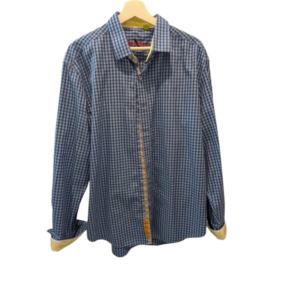 ROBERT GRAHAM MeFlip Cuff Button Down Shirt Gingham Plaid Checked 2XL - Picture 1 of 12